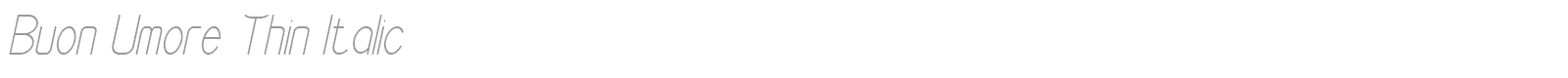 Buon Umore font preview